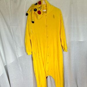 WowCosplay Yellow Pikachu Fleece Onesie